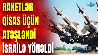 İsrailin bu ərazilərinə güclü raket zərbələri başladıldı: hava həyəcanı verildi, ölkədə təşviş