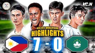 HUGE WIN! | Philippines vs Macau U17 Highlights | AFC U17 Asian Cup 2025 Qualifiers