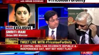 Why GD Bakshi Got Emotional And What Smriti Irani Then Said To Him in Newshour