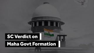 SC on Maharashtra Govt formation: Key Takeaways