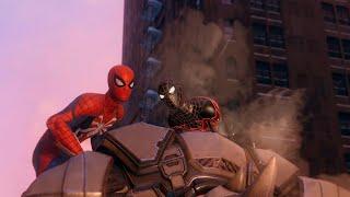 Peter And Miles Vs Rhino With The Advanced Tech Suit - Spider-Man Miles Morales