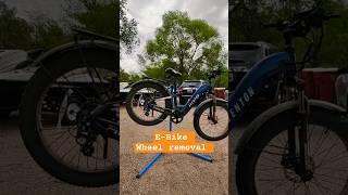 E-Bike Rear Wheel Removal - Rear Hub Motor Fat Bike 26"X 4" - Bosque Mobile Bicycle Repair Denver CO