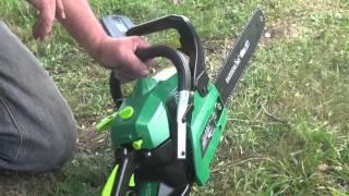 50712 / WLCS38A-375 -  Starting and Stopping the chainsaw