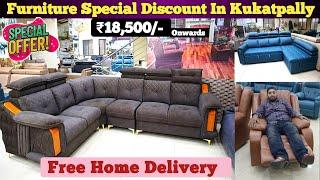 Furniture Special Discount Sale In Hyderabad | ₹18,500/- Onwards | Free Home Delivery | Wooden Sofa