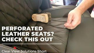 Clogged Pores??? Simple Trick To Clean Perforated Leather Seats.