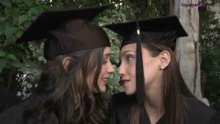 Lesbian coeds celebrate graduation