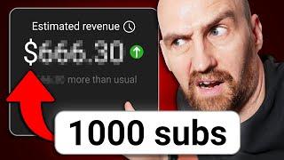 How Much YouTube ACTUALLY Pays You for 1,000 Subscribers