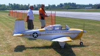 Mike Barbee's 36% RC Beechcraft T-34 Mentor N134TP Demo Flight