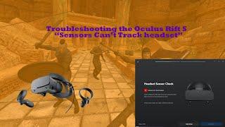 Oculus Rift S "Sensors can't track headset" troubleshoot