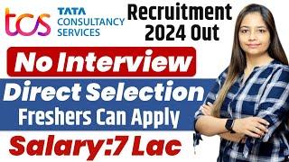 TCS New Recruitment 2024| TCS Vacancy 2024 |TCS Jobs 2024|Nov 2024| OFF Campus Placements | jobs