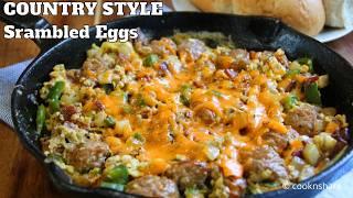 Y'all NEED This Country Scrambled Eggs Skillet Recipe! (So Good!)