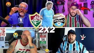 REAÇÕES GREMISTAS E TRICOLORES DESESPERADOS COM EMPATE E TRISTEZA TOTAL - FLUMINENSE 2X2 GRÊMIO