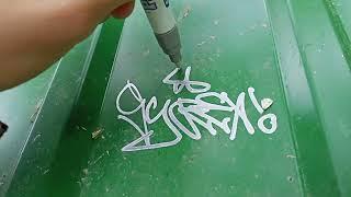 Graffiti review in the chrome Paint Marker MunHwa.