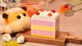 Pui Pui Molcar LEGO Stopmotion Cooking -PUI PUI Cute Miniature Cake-