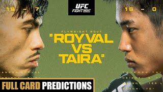 UFC Vegas 98 Royval vs Taira Full Card Predictions