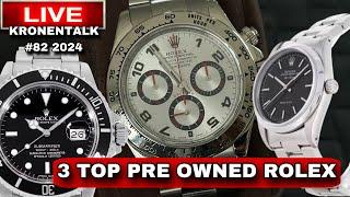 3 Top Pre Owned ROLEX Uhren! Graumarkt check