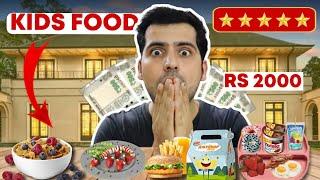 Spending Rs.5000 on Kids Menu at Expensive Hotels || Expensive Budget Food Challenge