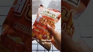 Nyobain potato snack wonhae #asmr #food #aesthetic #shorts