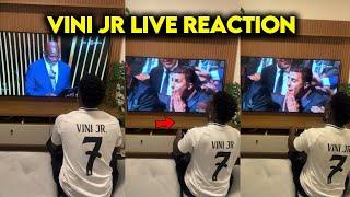 They filmed Vinicius Jr's Live Reaction of the Ballon D'or 