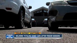 Insurers totaling cars after fender benders