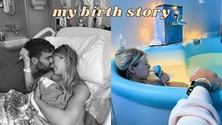 my birth story: positive labour + delivery vlog