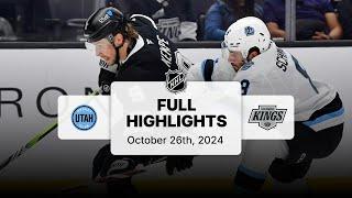 Utah Hockey Club at Kings | October 26, 2024 | NHL Full Game Highlights