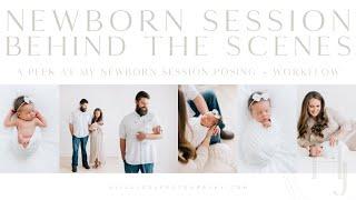 Studio Newborn Session Behind The Scenes | Session Posing Workflow