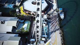 Miami - Drone over Bayfront Park - Ultra Music Festival Stomping Grounds