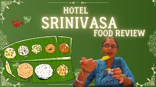 Srinivasa veg Hotel | Tamil Review | MV Holic vlogs