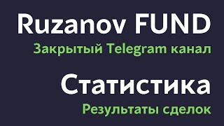 Статистика сделок закрытого канала за 180 дней | Мои сделки в режиме Online на канале Ruzanov FUND