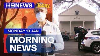 LA wildfires continue to rage; Attempted arson and graffiti of Sydney synagogue | 9 News Australia