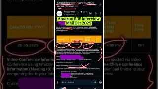 Amazon SDE interview Mail Out For Remaining Candidates #amazon #comfortzonewithmanish2
