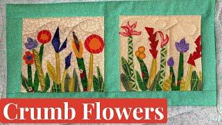 Flower Quilt Blocks from Scraps
