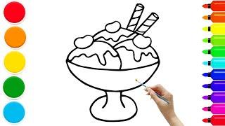 How to draw ice cream | step by step