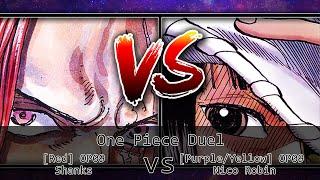 One Piece Card Game Duel #123 - [Red] OP09 Shanks vs [Yellow/Purple] OP09 Nico Robin