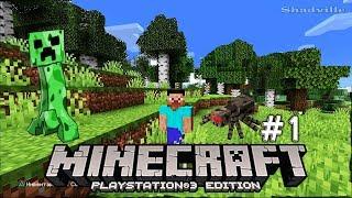 Мое первое выживание  Minecraft (PS4) Прохождение #1