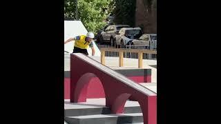 14 year old Colombian skater competes at World Skate Tour 2025 IG @juan_esteban_garces
