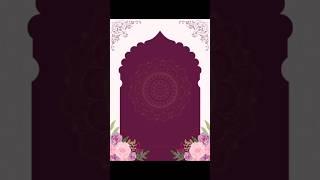 Blank Wedding Invitation background v3 free video #shorts #short #animation #jisoflower  #music