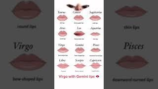 Virgo with Gemini lips #shorts #zodiac