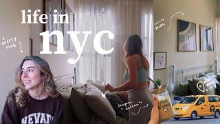 a cozy and chatty vlog in my new nyc apartment ️ | decorating, recipes & getting into a routine