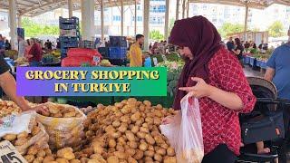 Amazing Local BAZAAR in Turkey | CHEAP Grocery Shopping in Turkey