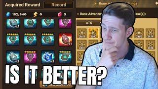 WHAT TO FARM AFTER THE UPDATE + ANCIENT RUNE DROP RATE TESTING (Summoners War)