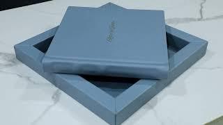 D Sky Blue and Silk Blue in Elegant Series: Wedding Album || Flycatcher Prints