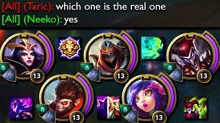 League of Legends but all 5 of us can create a clone so it's basically a 10 v 5