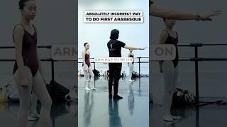 Here are the guidelines the First Arabesque 🩰 #ballet #balletlife #shorts #educational #trending