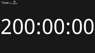 200 Hour Countdown Timer