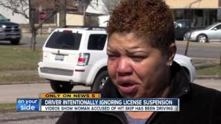 Driver charged with vehicular homicide with a suspended license posts pictures of herself driving