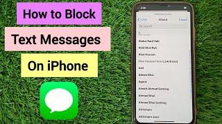 How to Block Text Messages on iPhone iOS 18