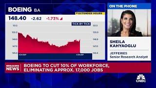 Jefferies Sheila Kahyaoglu reacts to Boeing announcing 10% workforce reduction