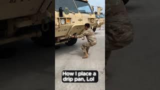 Slow Version : Fun vs Efficiency | How Army Logically Fix Leak Oil #military #maintenance #usshorts